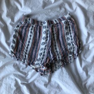 Flowy patterned shorts